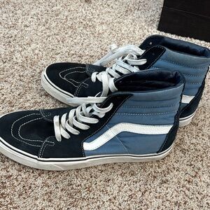 Vans Men's High-Top Sneakers - Black and Blue